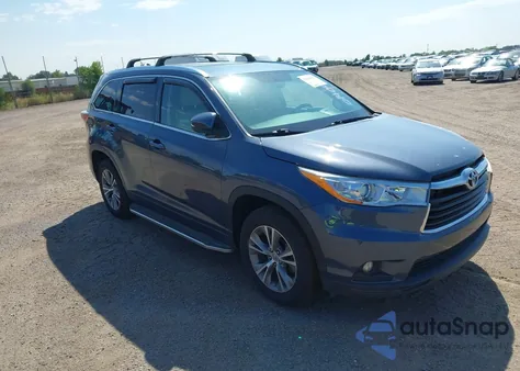 2014 Toyota Highlander Xle V6 from USA, damaged, VIN 5TDKKRFH4ES014041